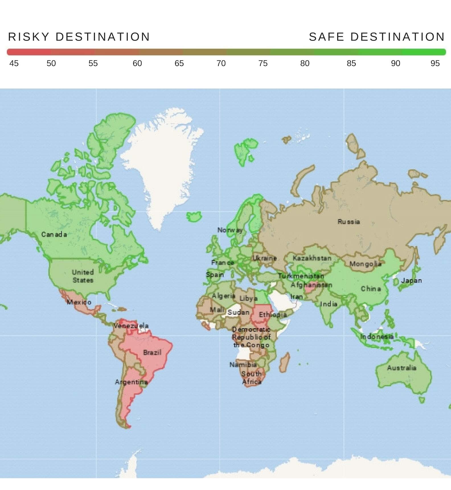 Safest countries in the world museuly