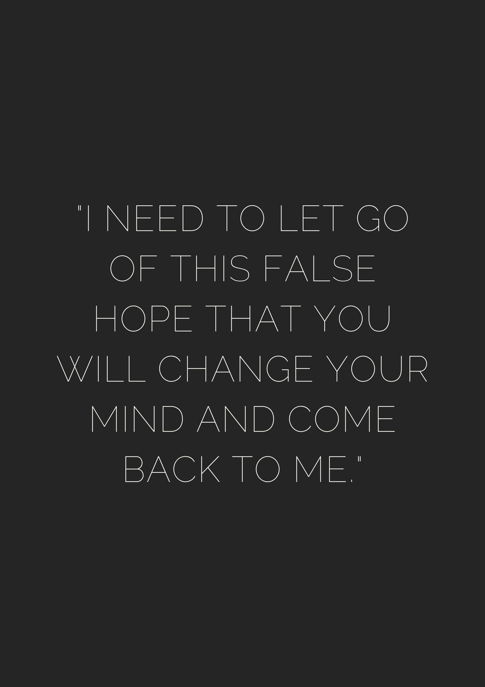 I NEED TO LET GO - museuly