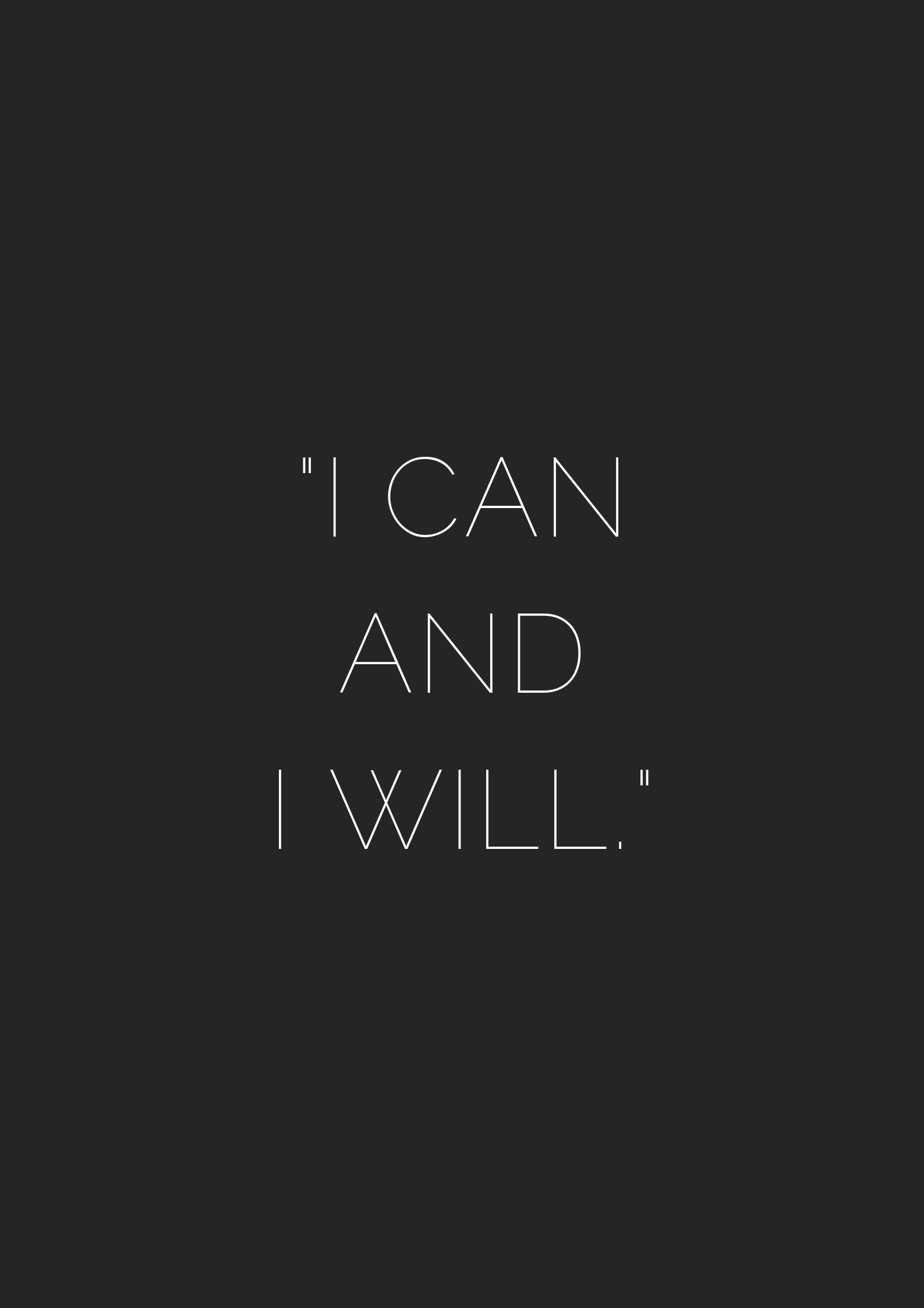 I can and I will - museuly